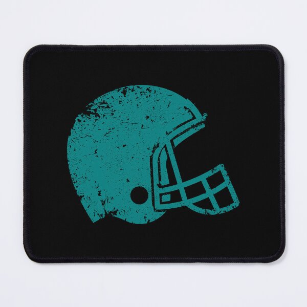 Item preview, Vintage Teal Football Helmet Silhouette designed and sold by pattern-archive.
