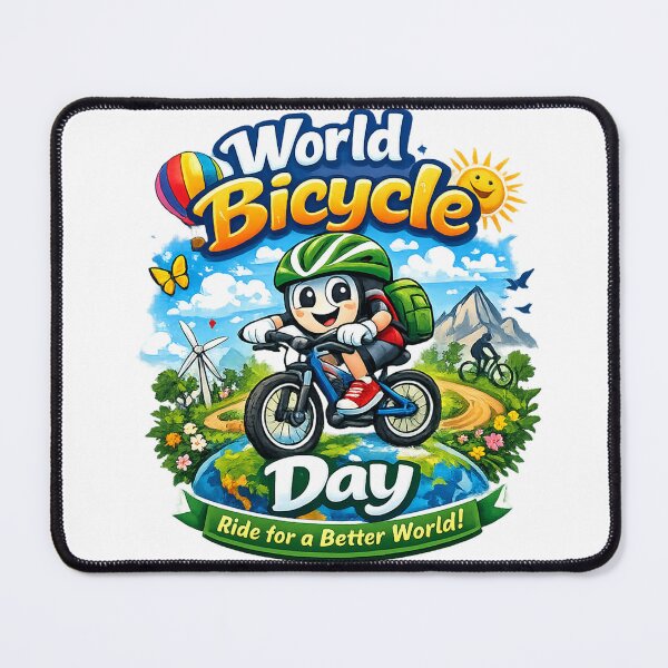 Item preview, World Bicycle Day | Ride for a Better World | Cycling Lover T-Shirt Design designed and sold by GooniSL.