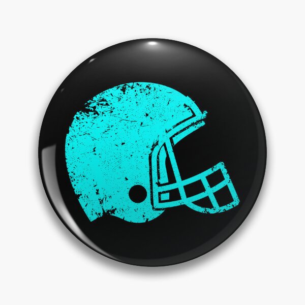 Item preview, Vintage Cyan Football Helmet Silhouette designed and sold by pattern-archive.