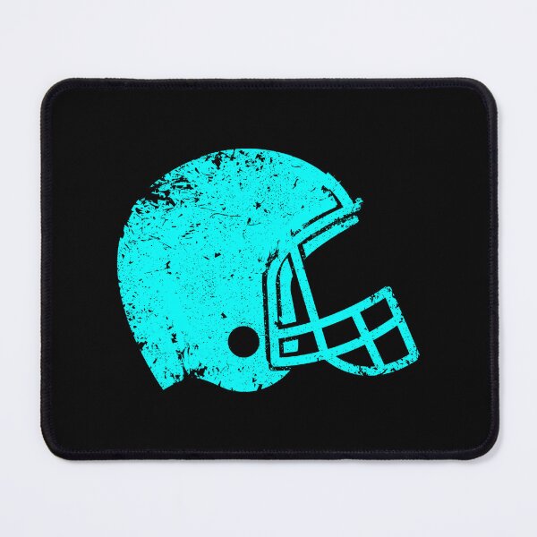 Item preview, Vintage Cyan Football Helmet Silhouette designed and sold by pattern-archive.