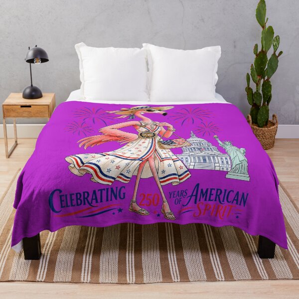 Item preview, Patriotic Flamingo Celebrating 250 Years of American Spirit designed and sold by melodycook.