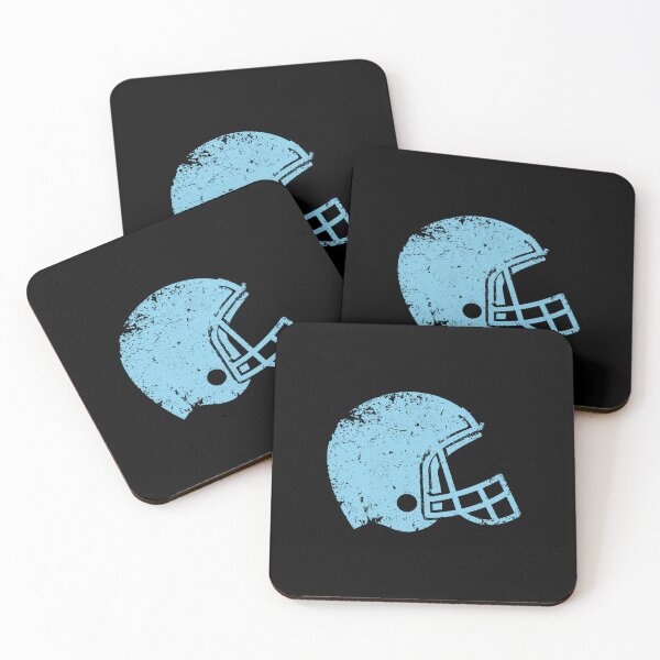 Item preview, Vintage Sky Blue Football Helmet Silhouette designed and sold by pattern-archive.