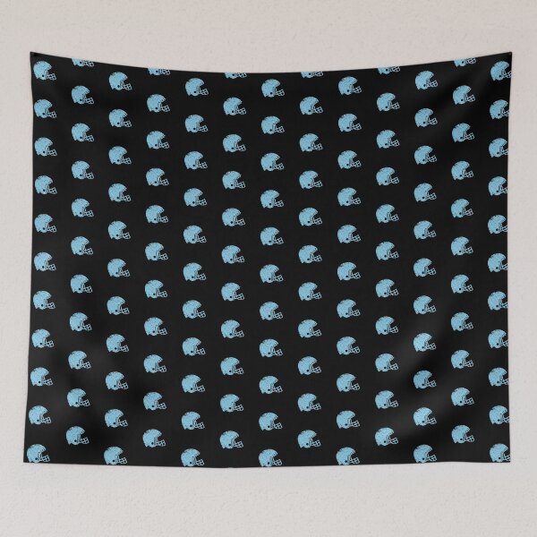 Item preview, Vintage Sky Blue Football Helmet Silhouette designed and sold by pattern-archive.