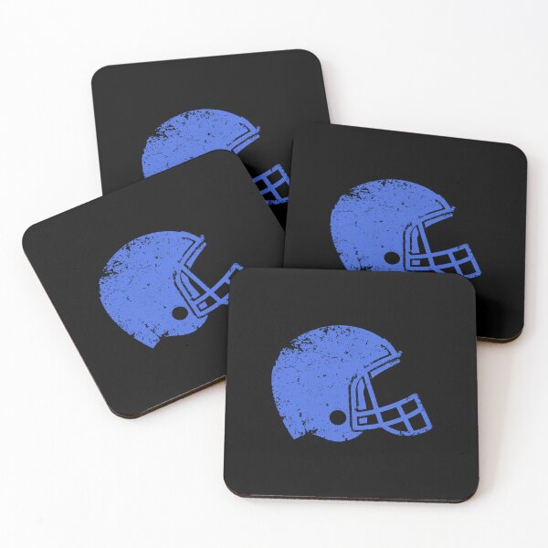 Item preview, Vintage Royal Blue Football Helmet Silhouette designed and sold by pattern-archive.