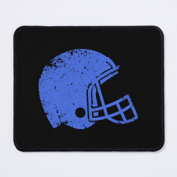 Item preview, Vintage Royal Blue Football Helmet Silhouette designed and sold by pattern-archive.
