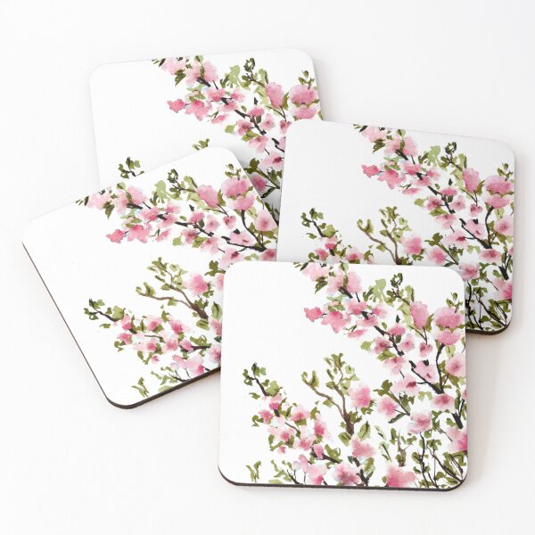Item preview, Pink Magnolia Blossoms - Handpainted Botanical Watercolor Illustration designed and sold by WaterColorCats1.