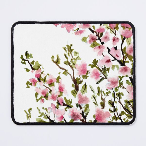 Item preview, Pink Magnolia Blossoms - Handpainted Botanical Watercolor Illustration designed and sold by WaterColorCats1.