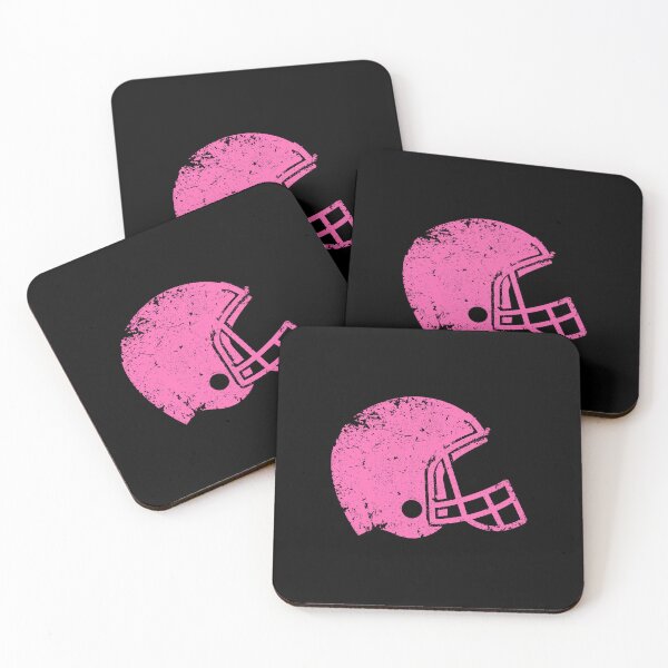 Item preview, Vintage Pink Football Helmet Silhouette designed and sold by pattern-archive.