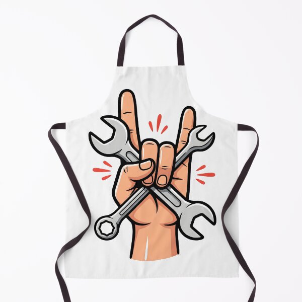 Item preview, Mechanic Hand Rock Sign with Wrenches Funny Auto Mechanic T-Shirt designed and sold by StickerNestYou.