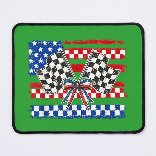 Item preview, Patriotic Racing Flags Shirt Checkered Flag USA Race Day designed and sold by melodycook.