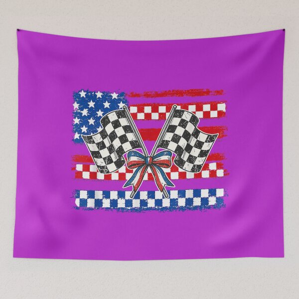 Item preview, Patriotic Racing Flags Shirt Checkered Flag USA Race Day designed and sold by melodycook.