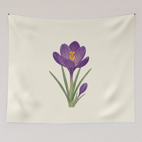 Item preview, Copy of Vintage Pink Tulip Flower Botanical Illustration Art designed and sold by Pasteltone.