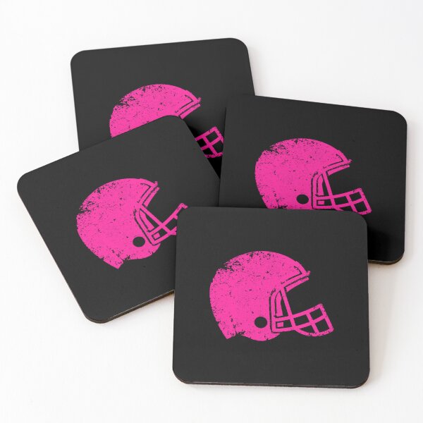 Item preview, Vintage Hot Pink Football Helmet Silhouette designed and sold by pattern-archive.