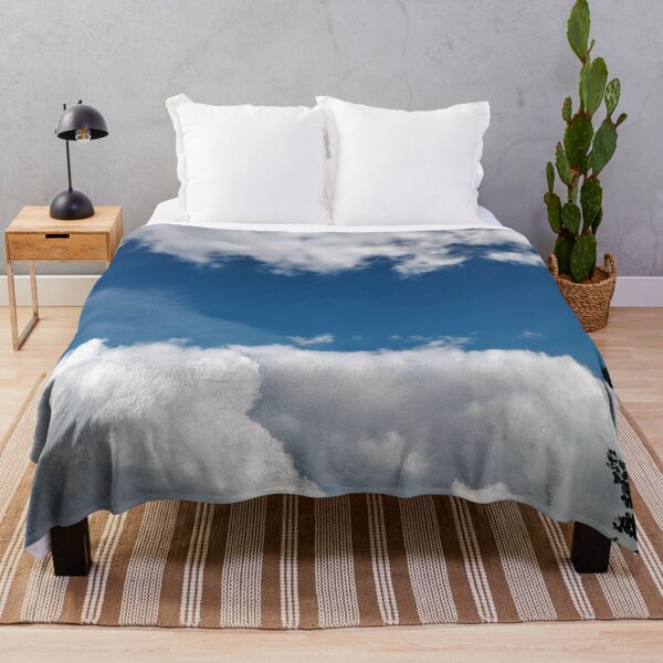 Item preview, Deep Blue Sky Framed by Cotton Clouds | Peaceful Cloudscape Photography designed and sold by harshartsz.
