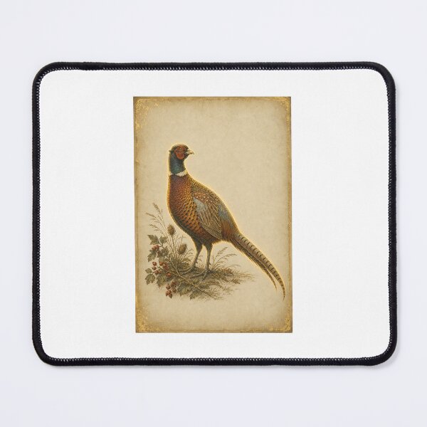 Item preview, Pheasant & Hedgerow | Countryside Cottagecore Bird Art | Country Home Gift designed and sold by Brackenlume Studio.