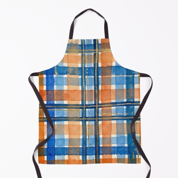 Item preview, Blue Orange Plaid Pattern designed and sold by GraphicsClub.