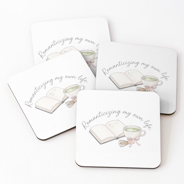 Item preview, Romanticizing My Own Life Cozy Matcha And Journal designed and sold by StoneByTheMoon.