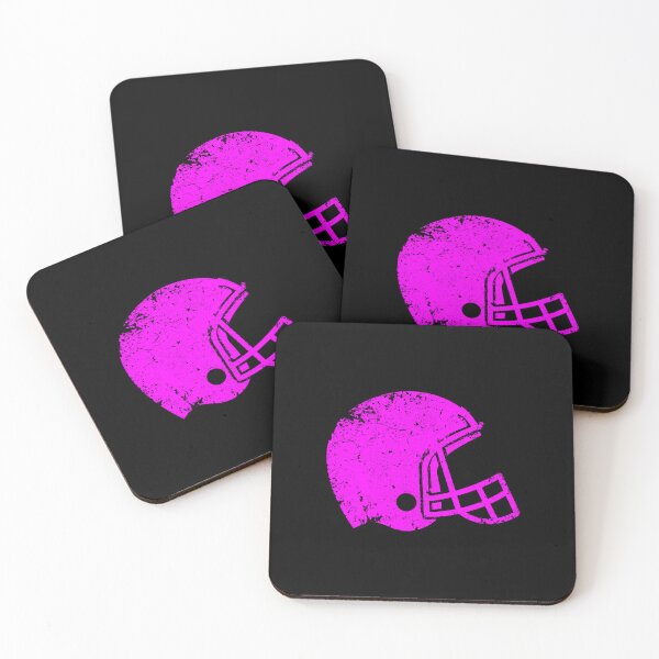 Item preview, Vintage Magenta Football Helmet Silhouette designed and sold by pattern-archive.