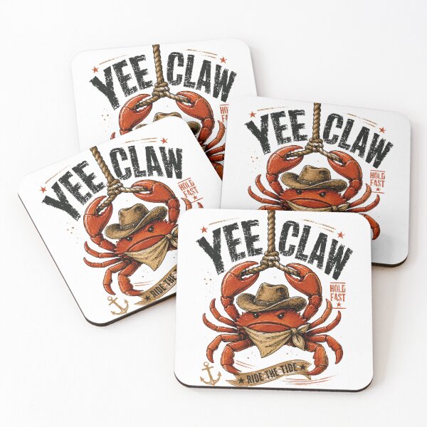 Item preview, Yee Claw Ride The Tide Hill Bill Fast Cowboy Crab Southern Ocean Fisherman Western designed and sold by JonesFlora2025.