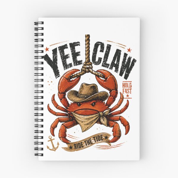 Item preview, Yee Claw Ride The Tide Hill Bill Fast Cowboy Crab Southern Ocean Fisherman Western designed and sold by JonesFlora2025.