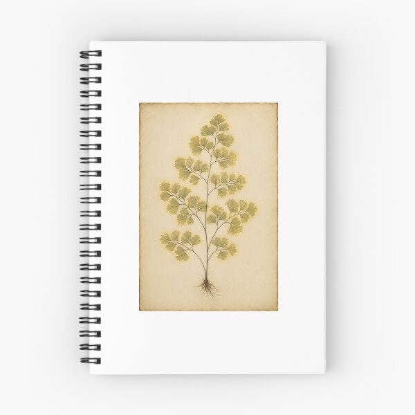 Item preview, Maidenhair Fern Herbarium | Victorian Botanical Fern Art | Fern Collector Gift designed and sold by Brackenlume Studio.