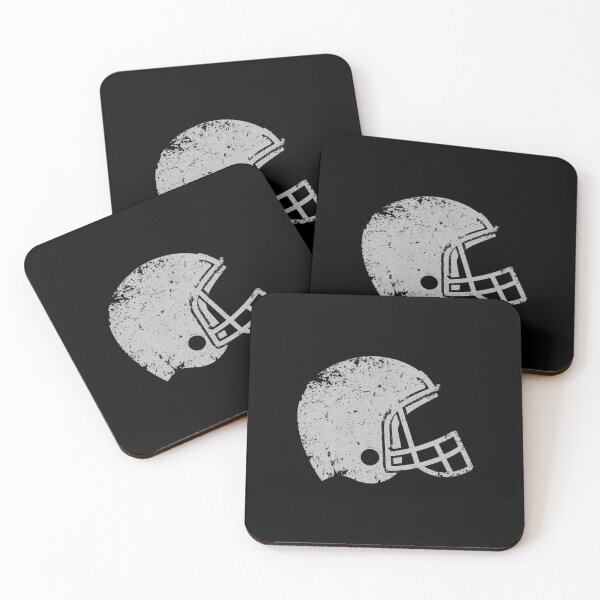 Item preview, Vintage Silver Football Helmet Silhouette designed and sold by pattern-archive.