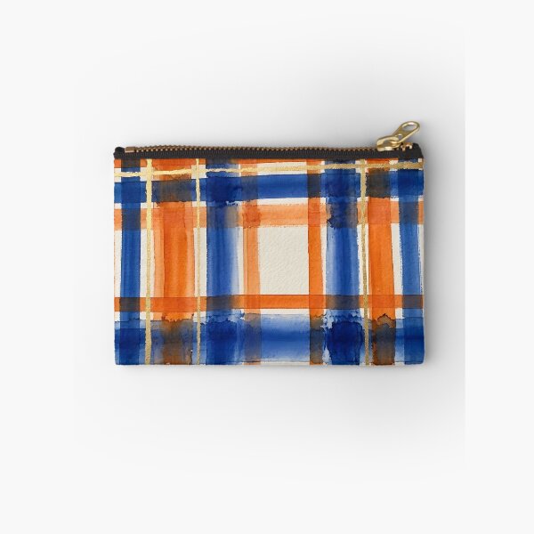 Item preview, Blue Orange Plaid Pattern  designed and sold by GraphicsClub.