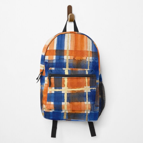 Item preview, Blue Orange Plaid Pattern designed and sold by GraphicsClub.