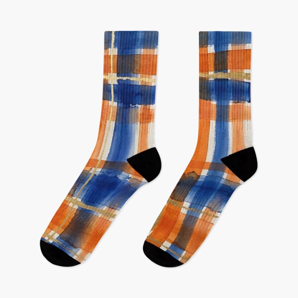 Item preview, Blue Orange Plaid Pattern  designed and sold by GraphicsClub.