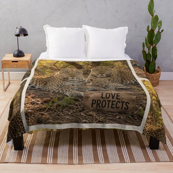 Item preview, Love Protects Leopard Family Wildlife Design designed and sold by BagFactoryUK.