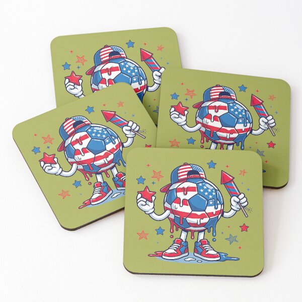 Item preview, Patriotic Soccer 4th of July American Flag USA Boys Kids designed and sold by melodycook.
