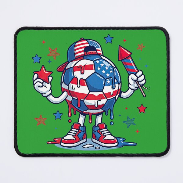 Item preview, Patriotic Soccer 4th of July American Flag USA Boys Kids designed and sold by melodycook.