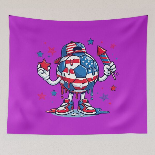 Item preview, Patriotic Soccer 4th of July American Flag USA Boys Kids designed and sold by melodycook.