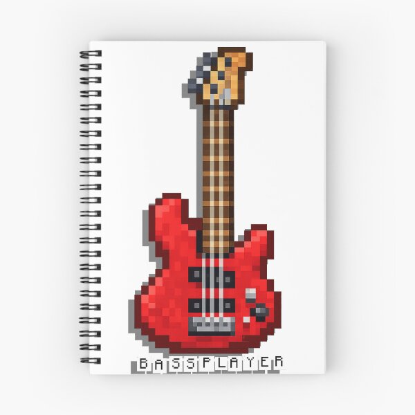 Item preview, pixel bass guitar bassist designed and sold by delyo.