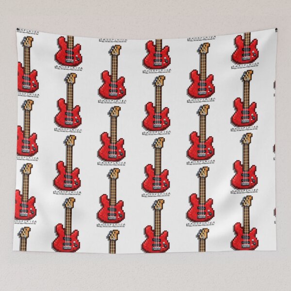 Item preview, pixel bass guitar bassist designed and sold by delyo.