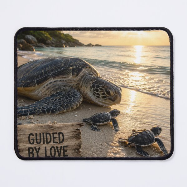 Item preview, Guided By Love Sea Turtle Family Sunset Beach designed and sold by BagFactoryUK.