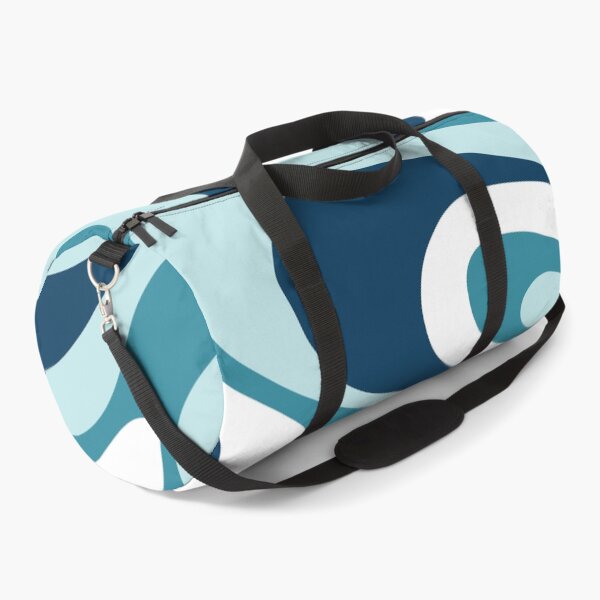 Item preview, Liquid Swirl Retro Abstract in Deep Navy Blue , Light Teal, and Medium Teal Blue, Cream, and White designed and sold by Differenceee.