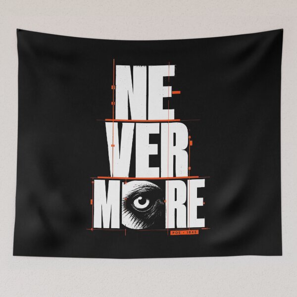 Item preview, Nevermore Blueprint: Poe 1845 in Stark Geometry designed and sold by Fenay Designs.