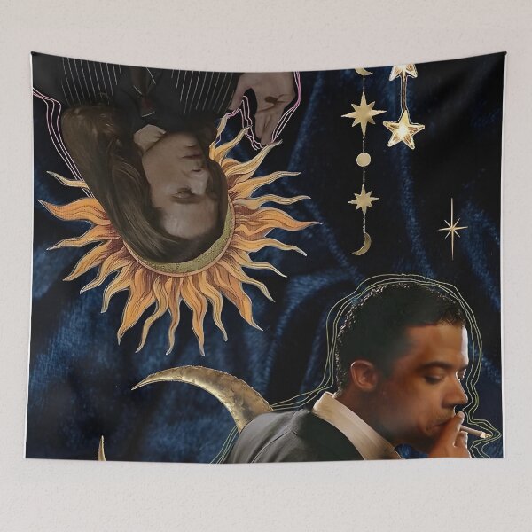 Item preview, Moonlit Tarot Inspired Collage – Dark Celestial Vintage Aesthetic designed and sold by SchuppeJustine.
