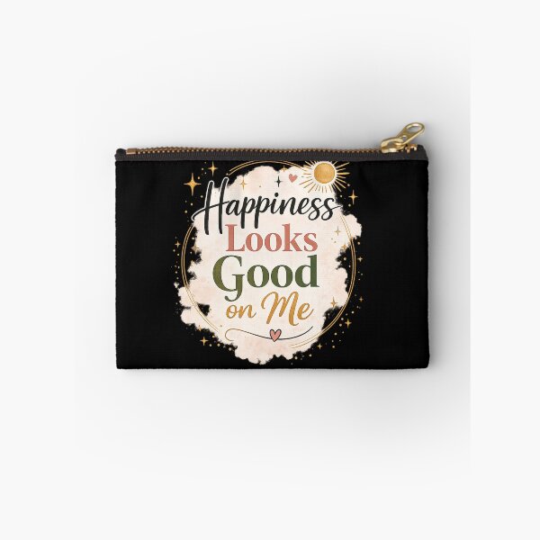 Item preview, Happiness Looks Good on Me | Positive Quote Typography designed and sold by Sneh024.