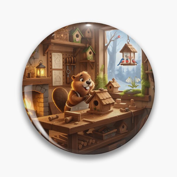 Item preview, Happy Beaver Adventures – Preparing Birdhouses for Spring designed and sold by Clothes With Smiling Animals Walt Gral.
