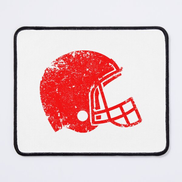 Item preview, Vintage Red Football Helmet Silhouette designed and sold by pattern-archive.