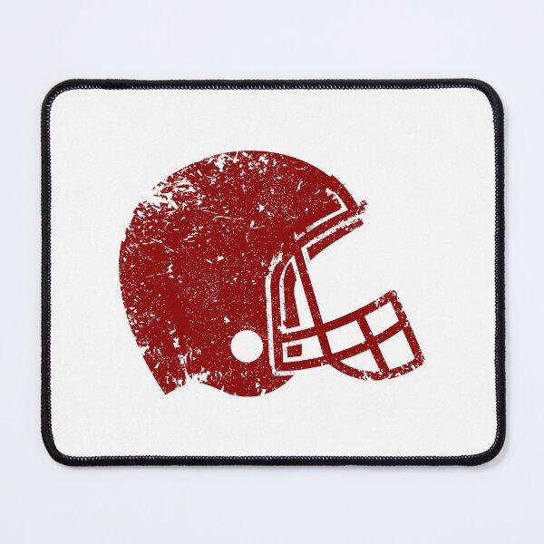 Item preview, Vintage Dark Red Football Helmet Silhouette designed and sold by pattern-archive.