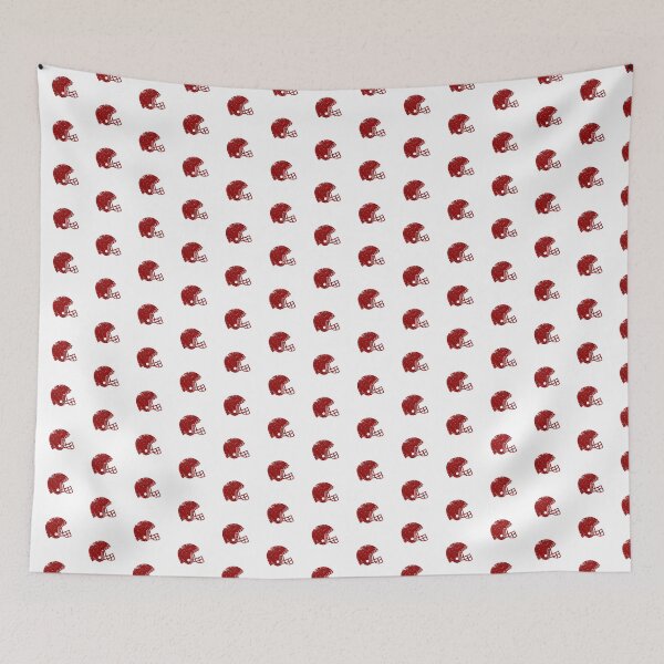 Item preview, Vintage Dark Red Football Helmet Silhouette designed and sold by pattern-archive.