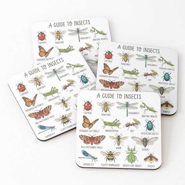Item preview, A Guide To Insects Vintage Educational Chart Bug Lovers designed and sold by raedattia.