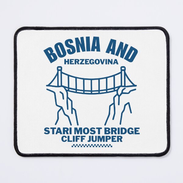 Item preview, Bosnia and Herzegovina flag : Stari most bridge cliff jumper designed and sold by Peerless-Prime.
