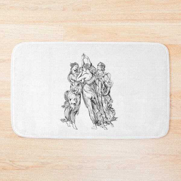 Item preview, Classical Mythology Three Graces Line Art designed and sold by LineArtForYou.