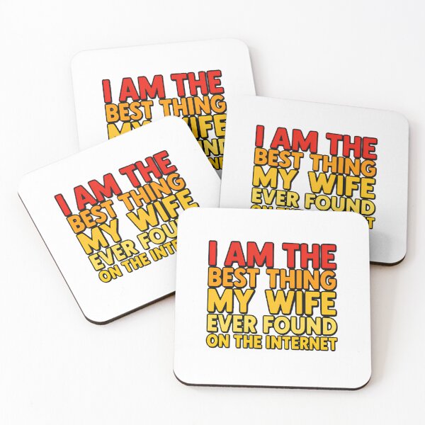 Item preview, Best Thing Found On The Internet Wife — Funny Husband Quote Graphic designed and sold by Colorful-Garden.