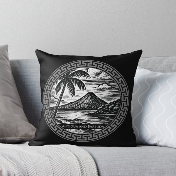 Item preview, Antigua and Barbuda Vintage Woodcut Art designed and sold by Thistle-TShop.