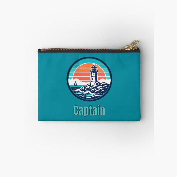 Item preview, Vintage Captain Lighthouse Logo | Retro Coastal Sailing & Nautical Design designed and sold by Timber-Trail.